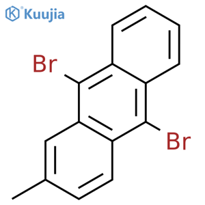 9,10-Dibromo-2-methylanthracene structure