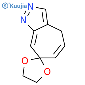 Spiro[cycloheptapyrazole-7(4H),2'-[1,3]dioxolane] structure