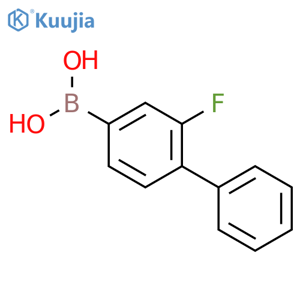 2-Fluoro-4-biphenylylboronic acid structure