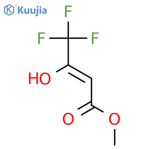 2-Butenoic acid,4,4,4-trifluoro-3-hydroxy-, methyl ester structure