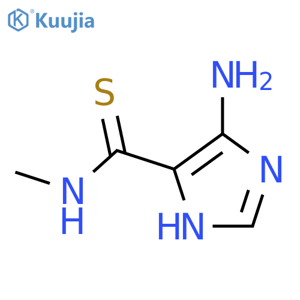 1H-Imidazole-4-carbothioamide,5-amino-N-methyl-(9CI) structure