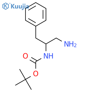 2-(Boc-amino)-3-phenylpropylamine structure