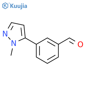 Benzaldehyde,3-(1-methyl-1H-pyrazol-5-yl)- structure