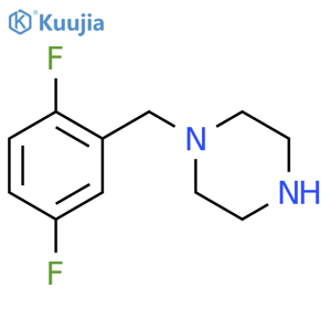 Piperazine,1-[(2,5-difluorophenyl)methyl]- structure