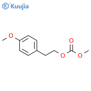 Carbonic acid, 2-(4-methoxyphenyl)ethyl methyl ester structure