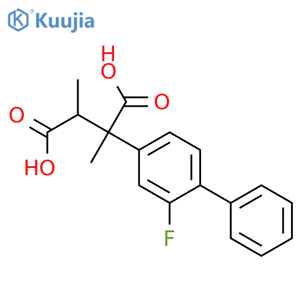 2-(2-Fluoro1,1'-biphenyl-4-yl)-2,3-dimethylbutanedioic Acid structure