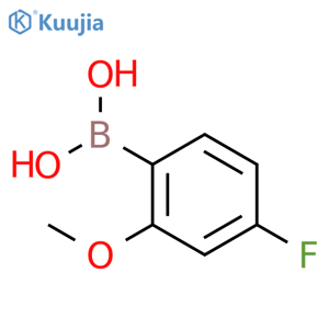 (4-fluoro-2-methoxyphenyl)boronic acid structure