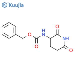 (R)-3-N-Cbz-amino-2,6-dioxo-piperidine structure