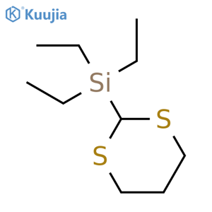 Silane, 1,3-dithian-2-yltriethyl- structure