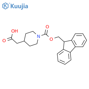 Fmoc-4-carboxymethyl-piperidine structure