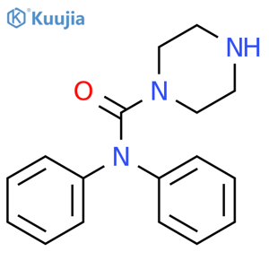 Piperazine-1-carboxylic Acid Diphenylamide structure