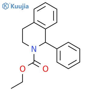 (R)-Ethyl 1-phenyl-3,4-dihydroisoquinoline-2(1H)-carboxylate structure