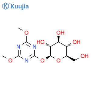 4,6-Dimethoxy-1,3,5-triazin-2-yl β-D-glucopyranoside structure