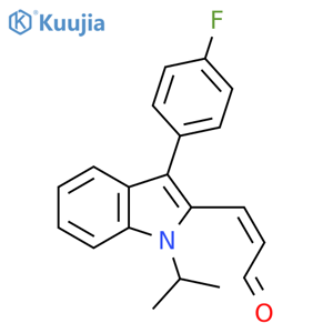 2-Propenal, 3-[3-(4-fluorophenyl)-1-(1-methylethyl)-1H-indol-2-yl]-, (2Z)- structure