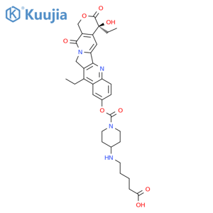 7-Ethyl-10-(4-N-aminopentanoic acid)-1-piperidino)carbonyloxycamptothecin structure