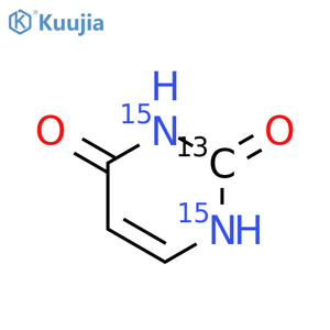 Uracil-13C,15N2 structure