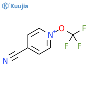 Pyridinium, 4-cyano-1-(trifluoromethoxy)- structure