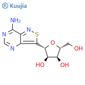 D-?Ribitol, 1-?C-?(7-?aminoisothiazolo[4,?3-?d]?pyrimidin-?3-?yl)?-?1,?4-?anhydro-?, (1R)?- structure