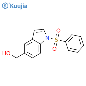 1H-Indole-5-methanol,1-(phenylsulfonyl)- structure