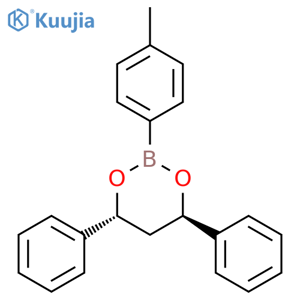 1,3,2-Dioxaborinane, 2-(4-methylphenyl)-4,6-diphenyl-, (4R,6R)-rel- structure