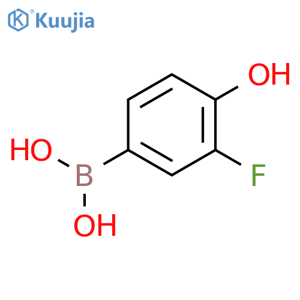 (3-Fluoro-4-hydroxyphenyl)boronic acid structure