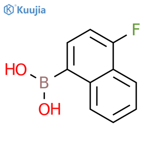 4-Fluoronaphthalene-1-boronic acid structure