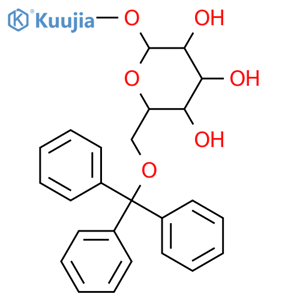 2-methoxy-6-(trityloxymethyl)oxane-3,4,5-triol structure