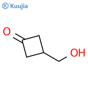 3-(hydroxymethyl)cyclobutan-1-one structure