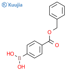 (4-Benzyloxycarbonylphenyl)boronic acid structure