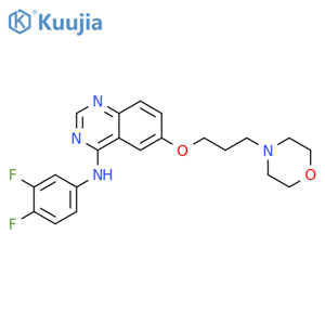 4-Quinazolinamine, N-(3,4-difluorophenyl)-6-[3-(4-morpholinyl)propoxy]- structure