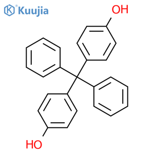 4,4'-Dihydroxytetraphenylmethane structure