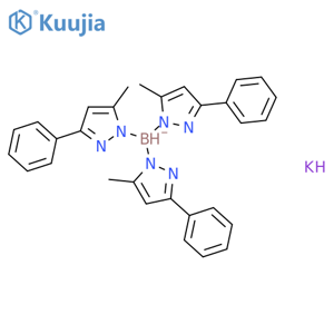 Borate(1-),hydrotris(5-methyl-3-phenyl-1H-pyrazolato-kN1)-, potassium (1:1), (T-4)- structure