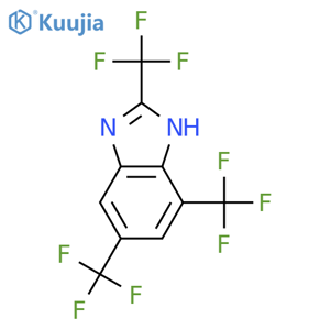 1H-Benzimidazole,2,5,7-tris(trifluoromethyl)- structure