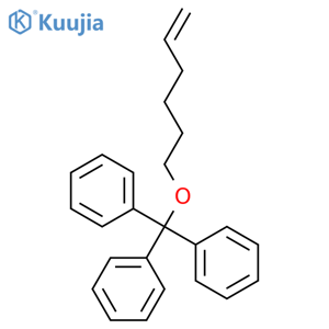 Benzene, 1,1',1''-[(5-hexenyloxy)methylidyne]tris- structure