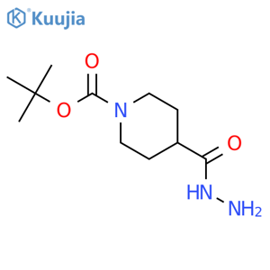 tert-butyl 4-(hydrazinecarbonyl)piperidine-1-carboxylate structure