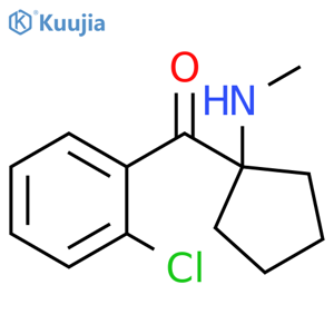 Methanone, (2-chlorophenyl)[1-(methylamino)cyclopentyl]- structure