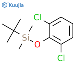 Silane, (2,6-dichlorophenoxy)(1,1-dimethylethyl)dimethyl- structure