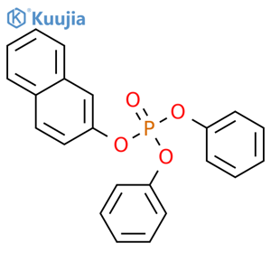 Naphthalen-2-yl diphenyl phosphate structure