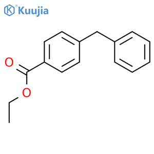 Benzoic acid,4-(phenylmethyl)-, ethyl ester structure