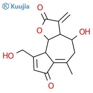 Azuleno[4,5-b]furan-2,7-dione,3,3a,4,5,9a,9b-hexahydro-4-hydroxy-9-(hydroxymethyl)-6-methyl-3-methylene-,(3aR,4S,9aS,9bR)- structure