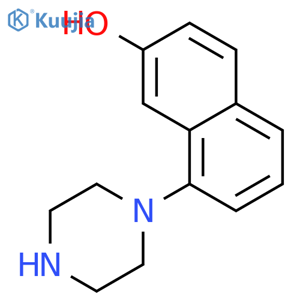 8-(1-piperazinyl)-2-Naphthalenol structure