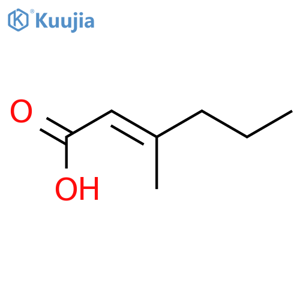 2-Hexenoic acid,4-methyl-, (Z)- (8CI) structure