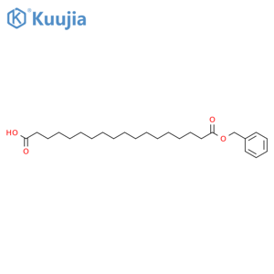 Octadecanedioic acid,1-(phenylmethyl) ester structure