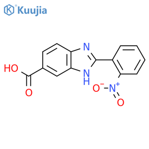 2-(2-Nitrophenyl)-1H-benzimidazole-5-carboxylic Acid structure