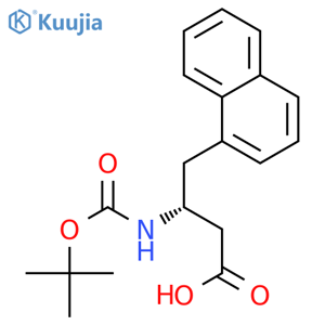 Boc-(R)-3-amino-4-(1-naphthyl)-butyric Acid structure