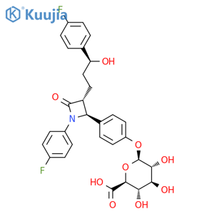 Ezetimibe phenoxy glucuronide structure