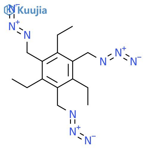 Benzene,1,3,5-tris(azidomethyl)-2,4,6-triethyl- structure