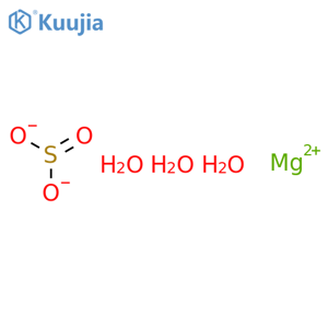 Sulfurous acid, magnesium salt (1:1), trihydrate structure