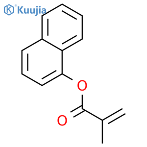 2-Propenoic acid,2-methyl-, 1-naphthalenyl ester structure