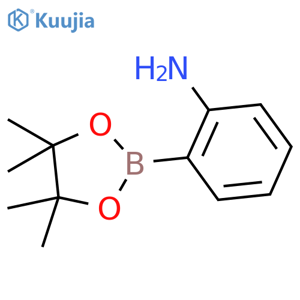 2-(4,4,5,5-Tetramethyl-1,3,2-dioxaborolan-2-yl)aniline structure